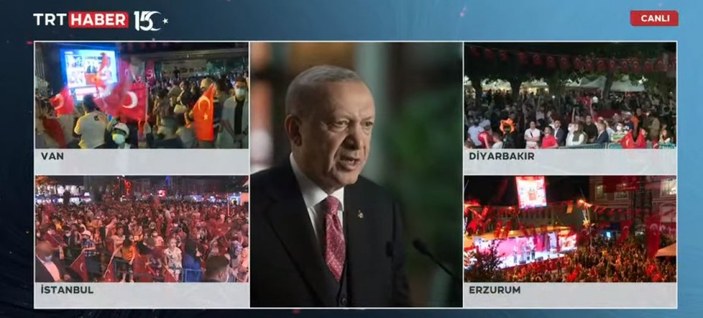 Cumhurbaşkanı Erdoğan'ın 15  Temmuz Millete Sesleniş konuşması