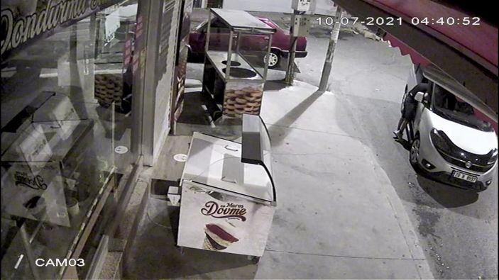 d Esenyurt’ta 10 dakikada akü, cep telefonu, cüzdan çalan hırsız kamerada