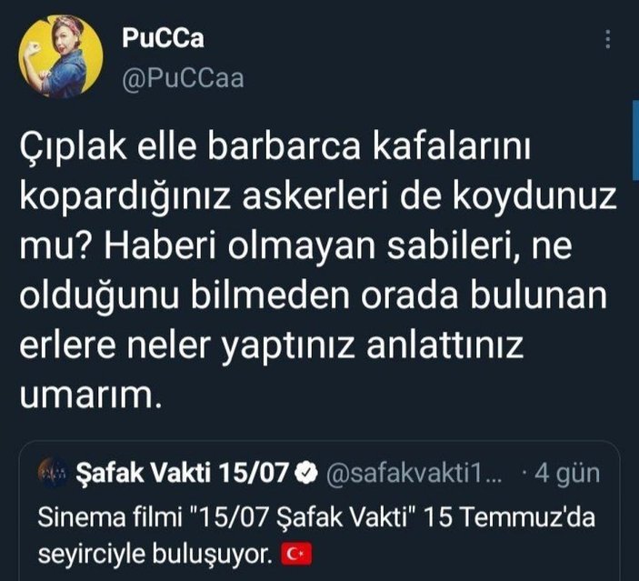 15 Temmuz hakkında provokatif paylaşımda bulunan Pucca'ya gözaltı