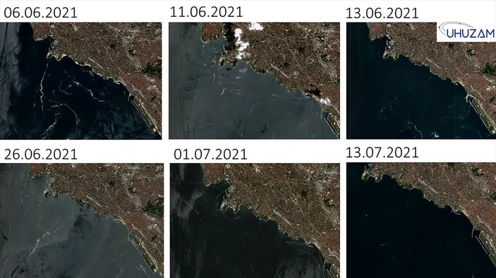 Marmara Denizi'nin uzaydan çekilen görüntüleri