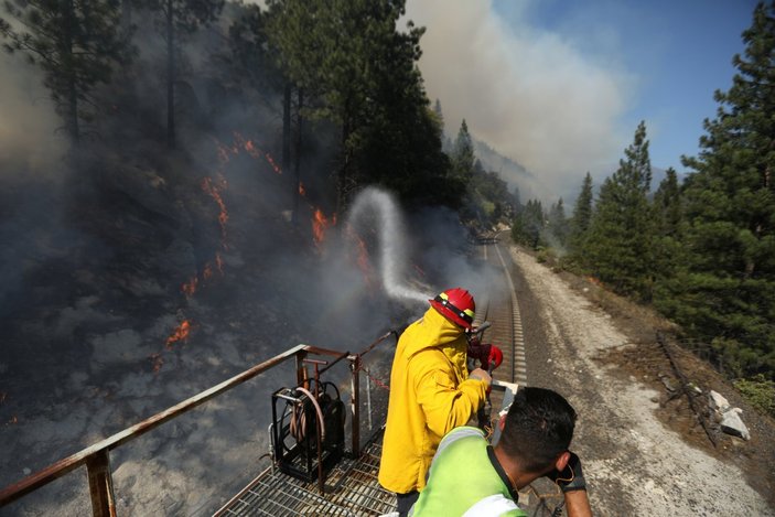 ABD'nin Kaliforniya eyaletinde orman yangını