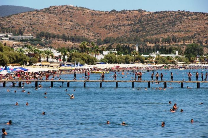 Bodrum'da bayram yoğunluğu