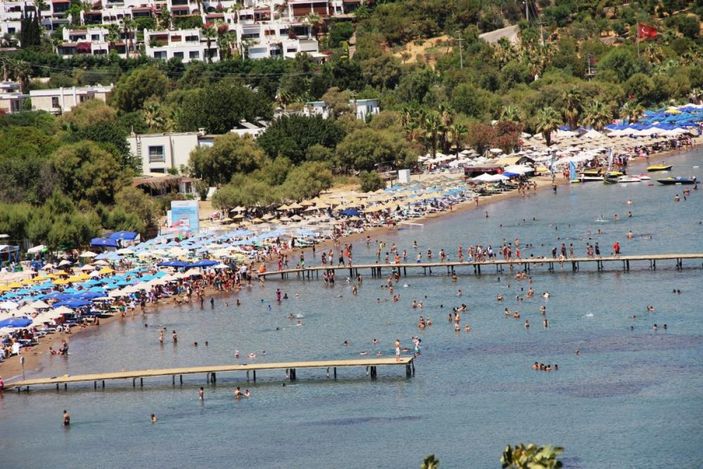 Bodrum'da bayram yoğunluğu