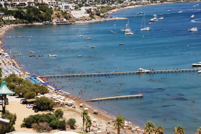 Bodrum'da bayram yoğunluğu