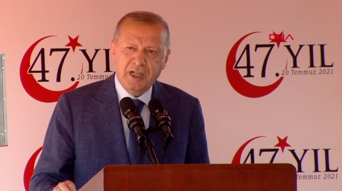 Cumhurbaşkanı Erdoğan'dan AB'ye KKTC yanıtı: Konuşmak için izni sizden alacak değiliz