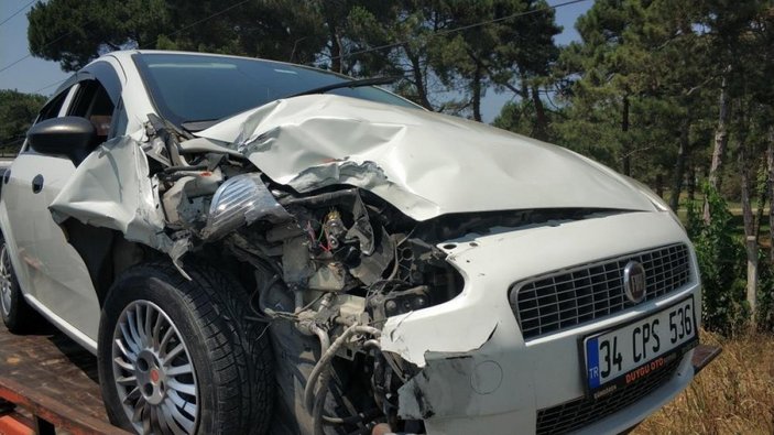Samsun'da otomobillerin çarpışması sonucu 2 kişi yaralandı