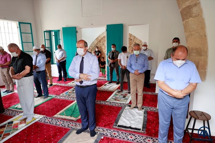 Kapalı Maraş'taki Bilal Ağa Mescidi’nde 47 yıl sonra ilk cuma namazı