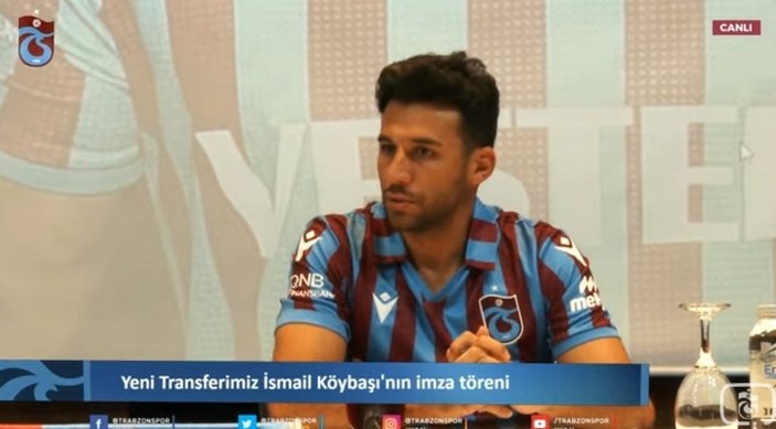 Trabzonspor'da İsmail Köybaşı'ya imza töreni düzenlendi