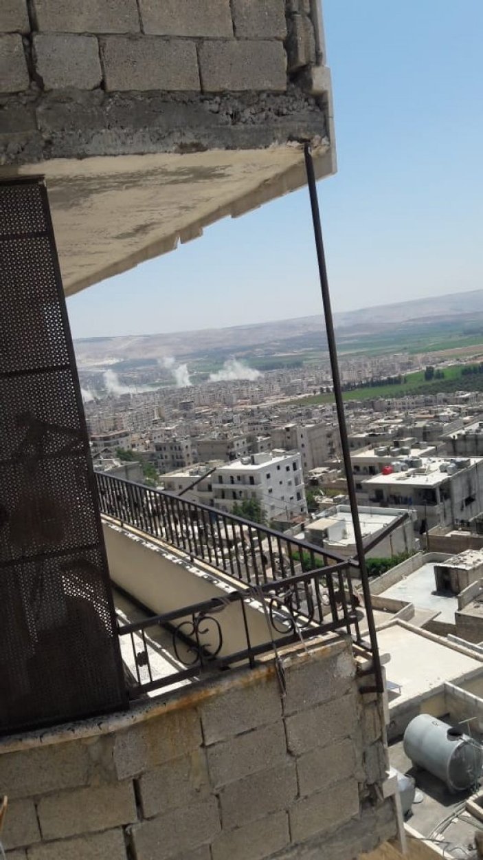 Tel Rıfat’taki YPG/PKK’lı teröristler, Afrin’deki sivilleri hedef aldı