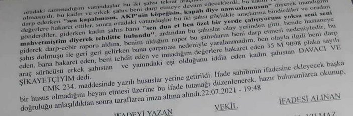 İzmir'de başörtülü kıza fiziki ve sözlü saldırı