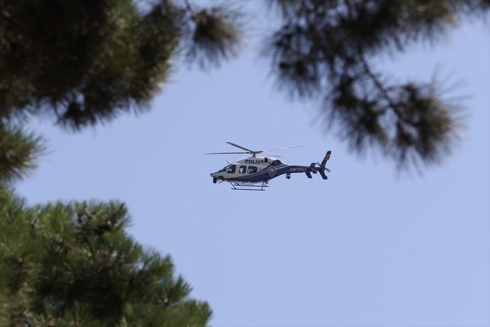 İstanbul polisinden, orman yangınlarına karşı helikopter destekli güvenlik önlemi