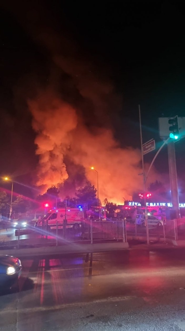 Bahçeşehir'de yangın çıktı