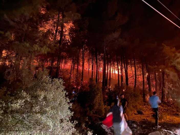 Fethiye'de yangın seferberliği