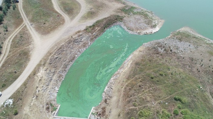 Sazlıdere Barajı'nın rengi değişti