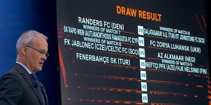UEFA Avrupa Ligi play-off turunda Fenerbahçe ve Galatasaray'ın rakipleri