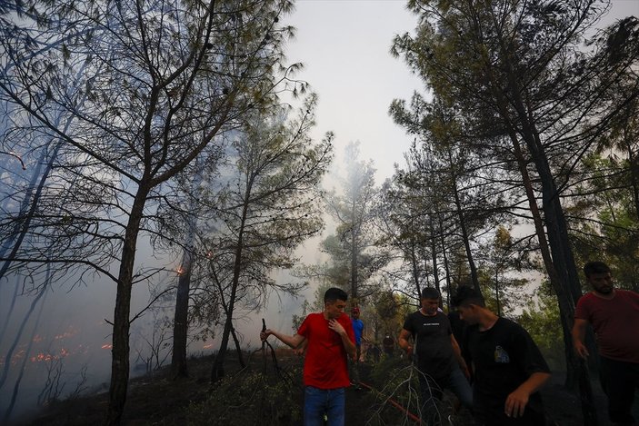 Türkiye'de orman yangınlarının devam ettiği bölgeler