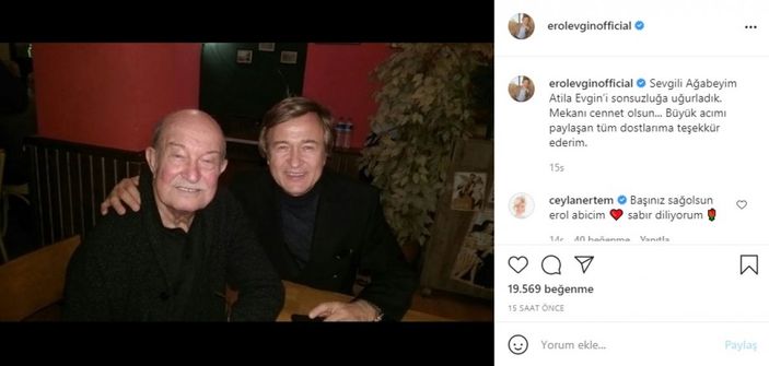 Usta sanatçı Erol Evgin'i yıkan kayıp! Sosyal medya hesabından böyle duyurdu...