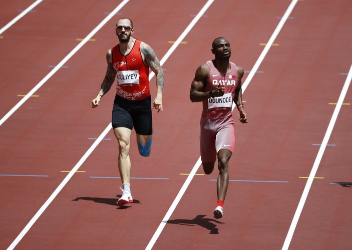 Ramil Guliyev Tokyo'da 200 metre yarışında yarı finalde