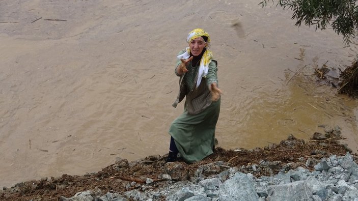 Zap Suyu'nda binlerce balık öldü, sağ kalanları ise düğüncüler kaptı