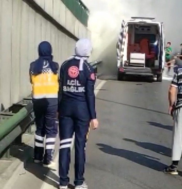 Bursa’da ambulansın yanışını gözyaşlarıyla izlediler