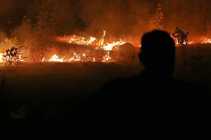 Kuzey Makedonya’da orman yangını çıktı