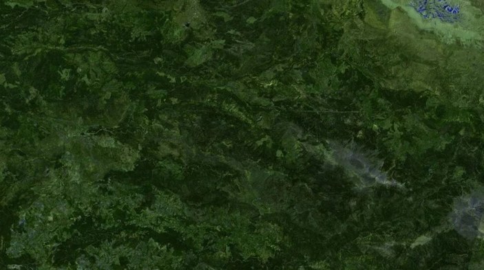 Orman yangınlarının uydudan görüntüleri