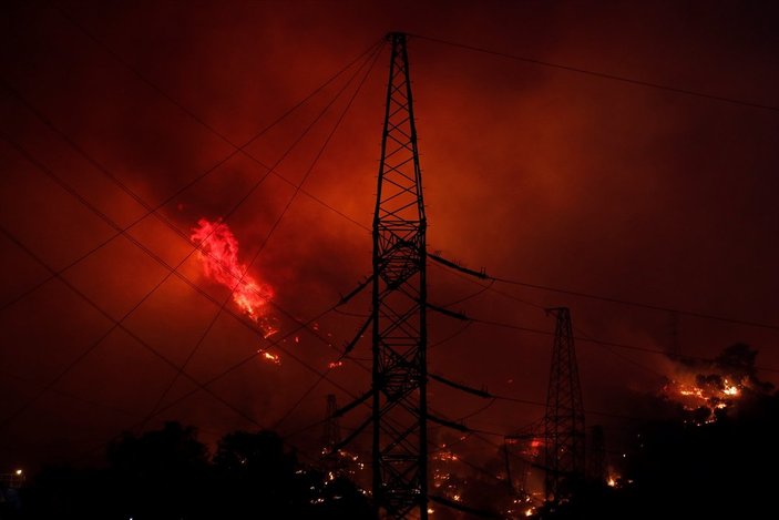 Milas'taki termik santrale sıçrayan yangın söndü