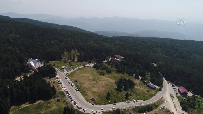 Uludağ'da yangın ihtimaline karşı havadan denetim