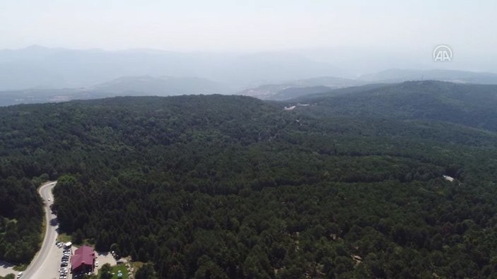 Uludağ'da yangın ihtimaline karşı havadan denetim