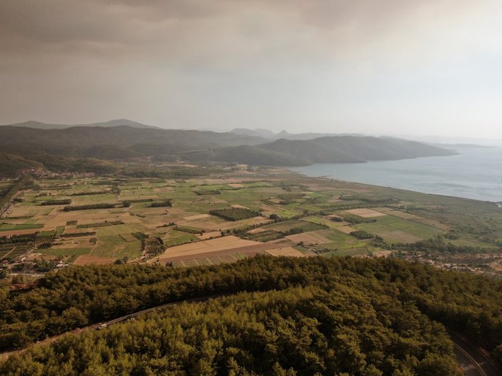 Muğla’da gökyüzü griye boyandı