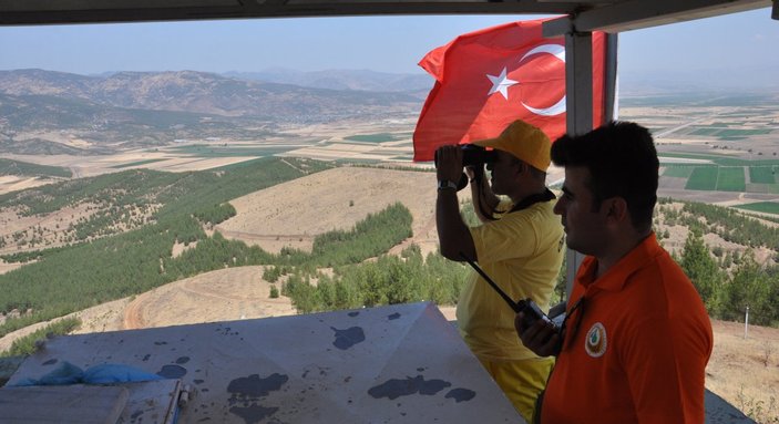 Gaziantep'te 32 bin hektarlık alandaki ormanlar gözetleniyor