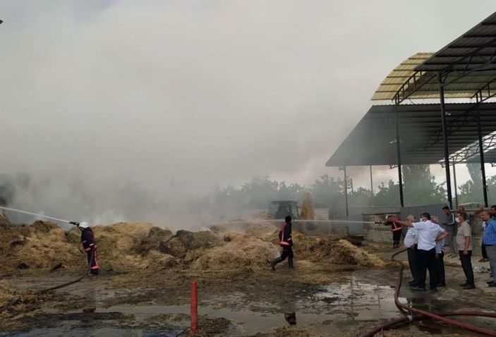 i Malatya'da 100 ton saman yandı