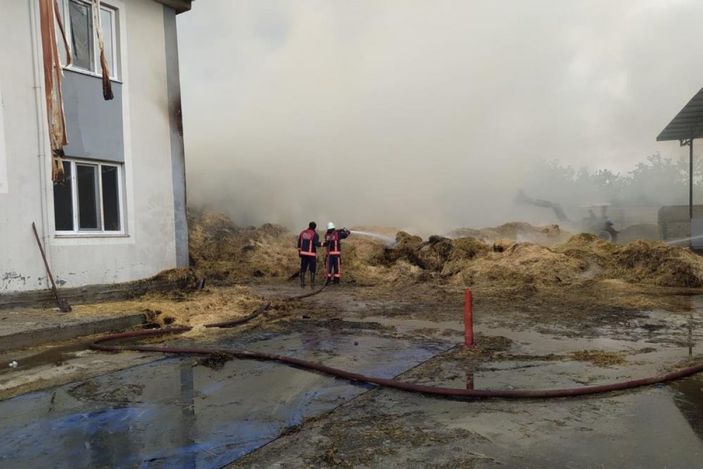 i Malatya'da 100 ton saman yandı