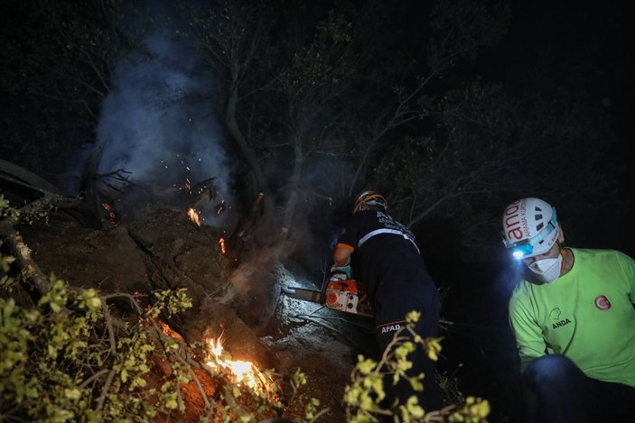Aydın'daki orman yangınına müdahaleler devam ediyor