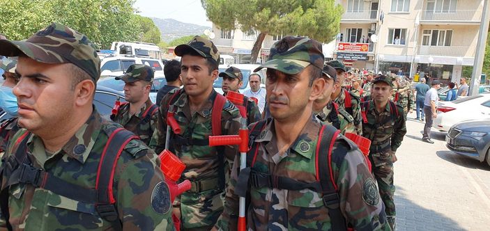 Azerbaycan’dan 200 kişilik ekip Çine’ye gitti