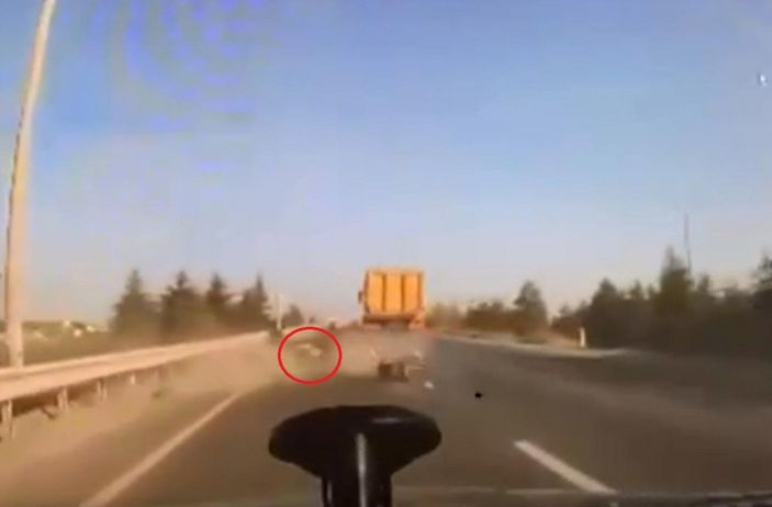 Ankara'da kamyon sürücüsünün çarptığı motosikletli konuştu