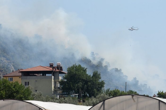 Dalaman'da orman yangını çıktı