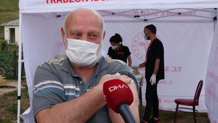 Doğu Karadeniz’de yaylada aşı çadırı kuruldu