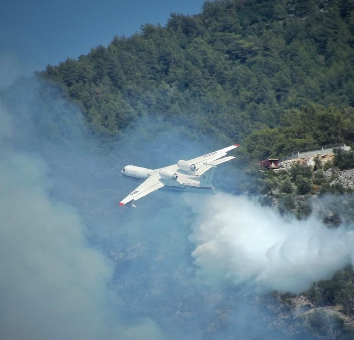 Azerbaycan yangın söndürme uçağından, Dalaman yangınına müdahale