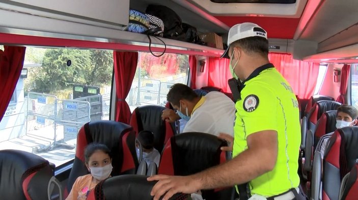 Şehirlerarası yolcu otobüslerinde denetimler yapıldı