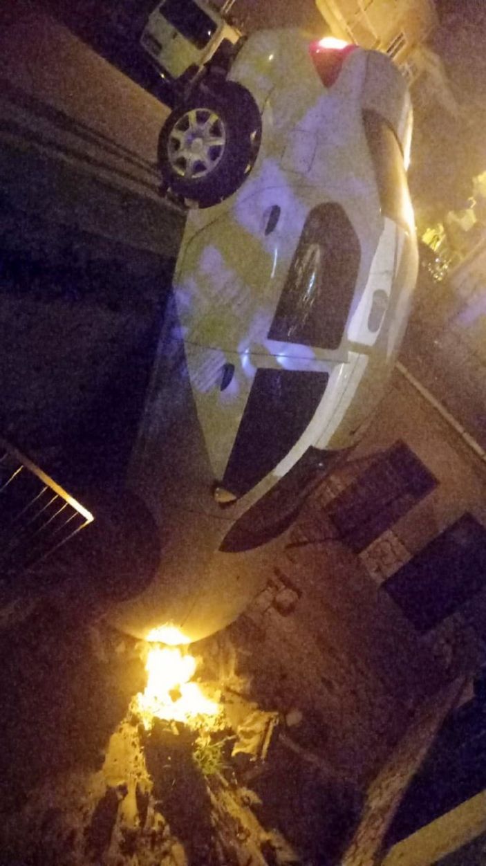 d,, Isparta'da araçla bahçeye düşen sevgilisini bırakıp kaçtı