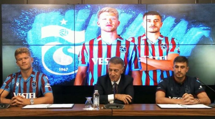 Trabzonspor'da Dorukhan ve Cornelius'a imza töreni yapıldı