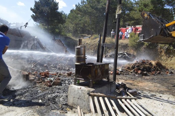 Sarıyer'de orman yangını