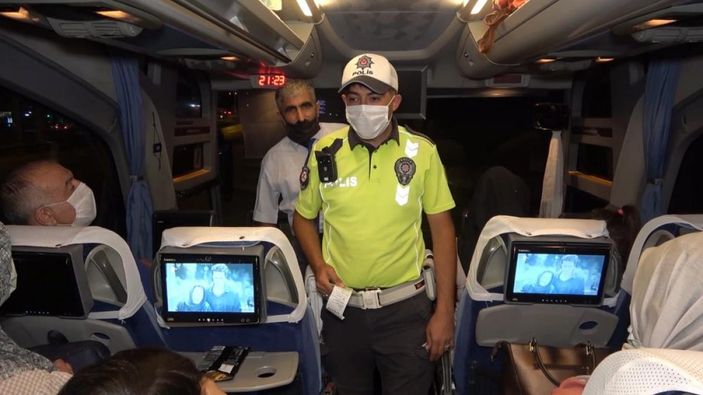 Kırıkkale'de otobüs denetimleri sıklaştırıldı