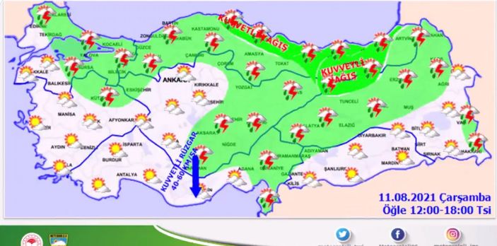 11 Ağustos 2021: Bugün hava nasıl olacak?