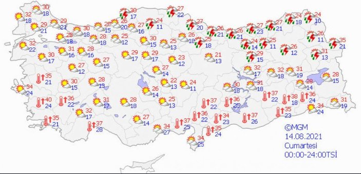 Meteoroloji uyardı: 4 ilde kuvvetli yağış bekleniyor