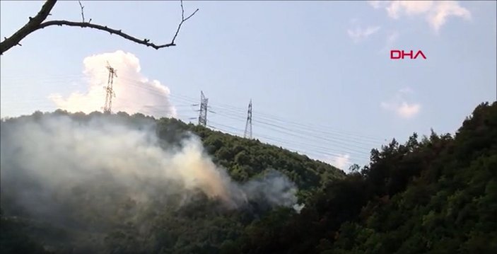 Sarıyer'de orman yangını çıktı