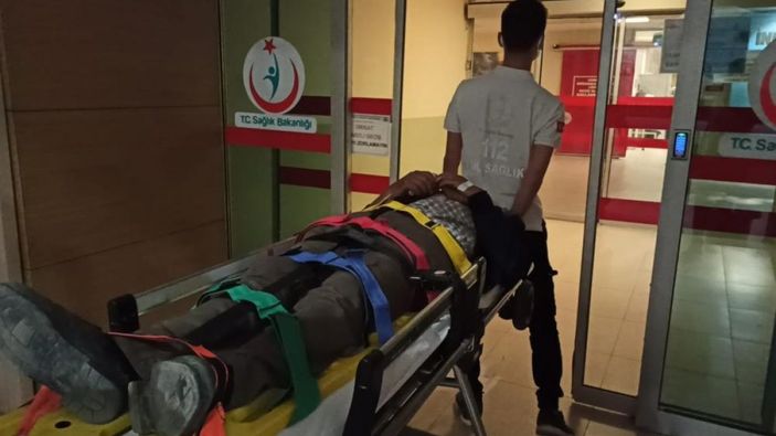 Bursa'da motosiklet, domuz sürüsüne çarptı