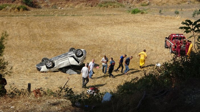 Osmaniye’de anne ve kızı, tarlaya uçan araçta can verdi