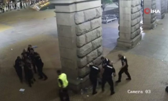 Bulgaristan’da polis şiddeti güvenlik kamerasında